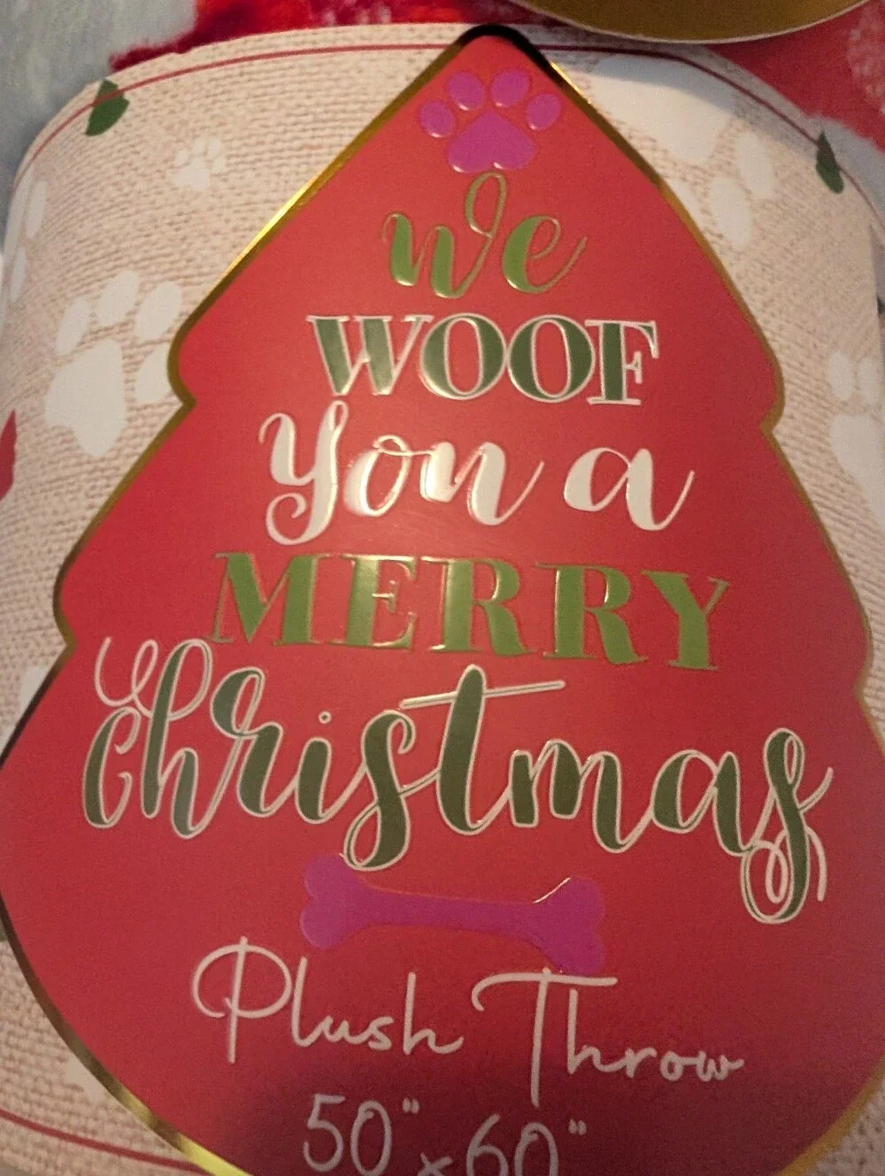 We Woof You A Merry Christmas Plush Thruw 50